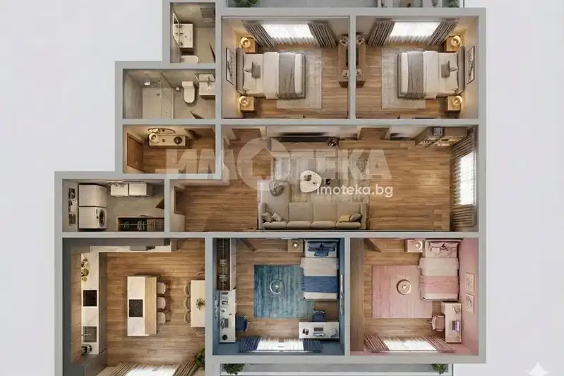 4-bedroom apartment in Sofiya, Centyr