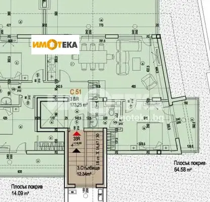 Снимка 4 — Многостаен апартамент с три тераси в Манастирски ливади, София