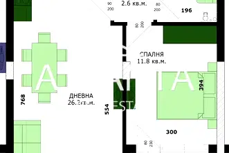 Двустаен апартамент в Кайсиева ина