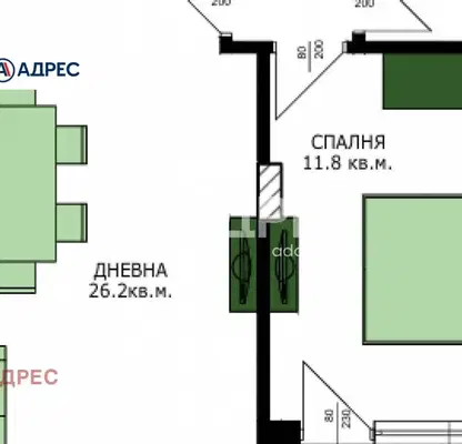 Снимка 3 — Двустаен апартамент в Кайсиева ина