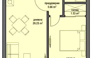 Двустаен апартамент в Банкя