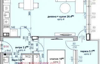 Двустаен апартамент в Стара Загора, Аязмото