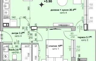 Двустаен апартамент в Стара Загора, Аязмото