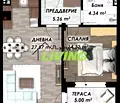 Снимка 2 — Двустаен апартамент в Пловдив, Беломорски