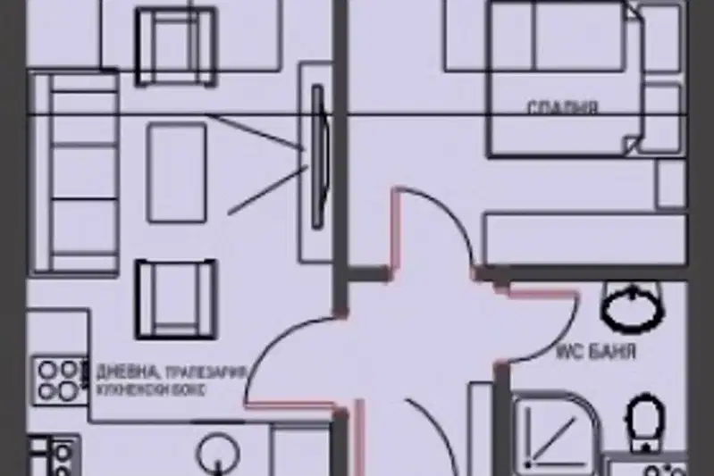 2-bedroom apartment in Burgas, Bratya Miladinovi