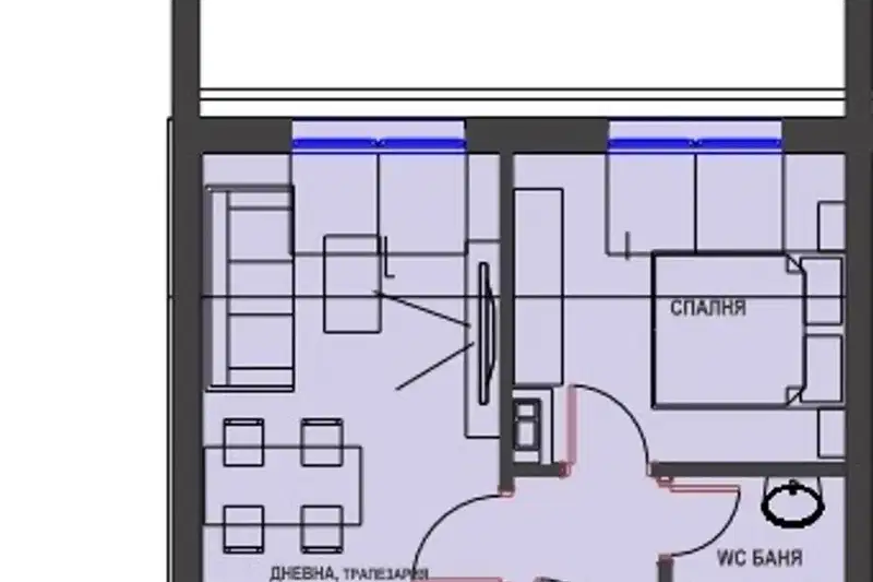 2-bedroom apartment in Burgas, Bratya Miladinovi