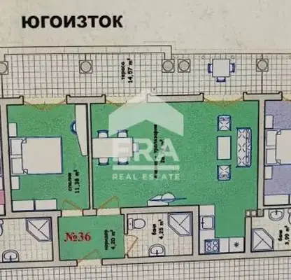 Снимка 4 — Двустаен апартамент в Хасково, Център