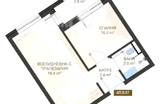 Двустаен апартамент в Пловдив, Център