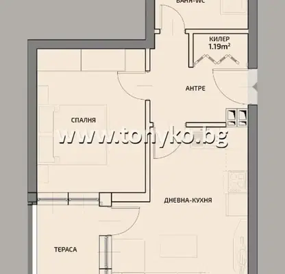 Photo 5 — Two-room apartment with terrace in the Center of Plovdiv near City Garden
