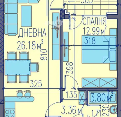 Снимка 4 — Двустаен апартамент в Пловдив, Център