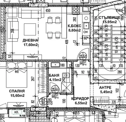 Снимка 2 — Двустаен апартамент в Бургас, Център