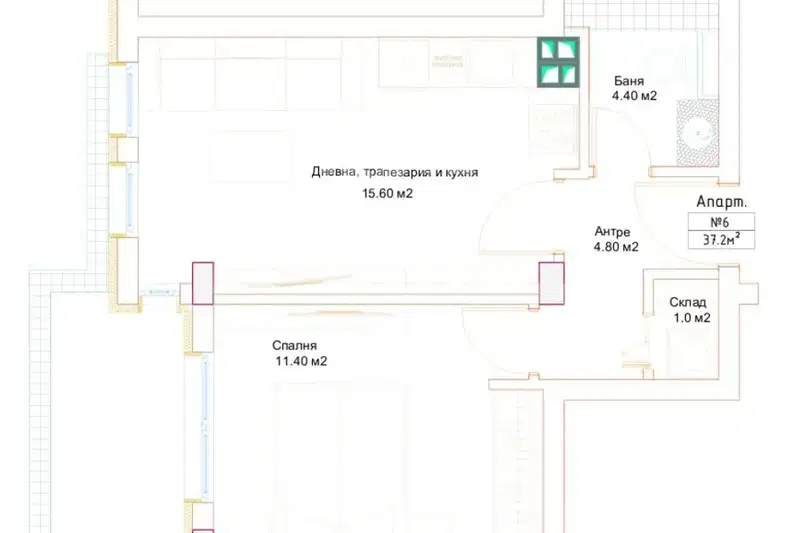 Двустаен апартамент в София, Горубляне