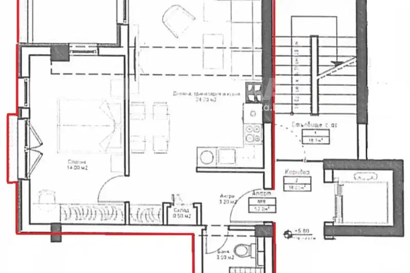 2-bedroom apartment in Sofiya, Gorublyane