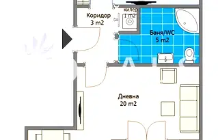 Двустаен апартамент във Варна, Гранд Мол
