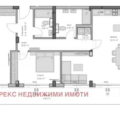 Снимка 3 — Двустаен апартамент в Пловдив, Христо Смирненски