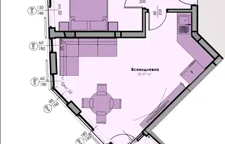 Двустаен апартамент в Пловдив, Кършияка