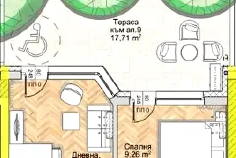 Двустаен апартамент в София, Люлин 8