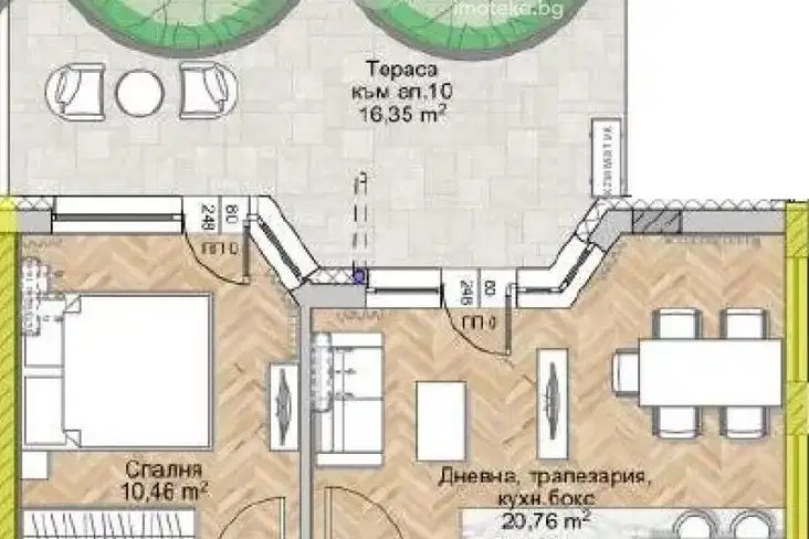2-bedroom apartment in Sofiya, Lyulin 8