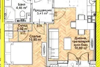 Двустаен апартамент в София, Люлин 8