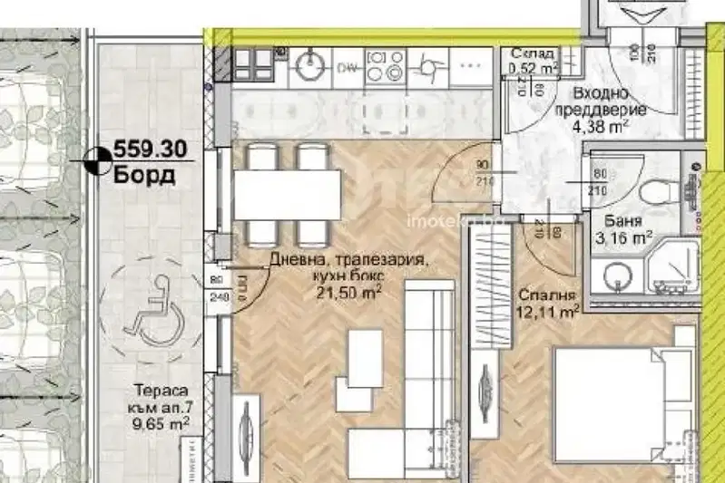 2-bedroom apartment in Sofiya, Lyulin 8