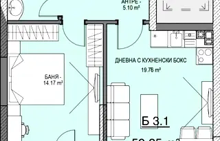 Двустаен апартамент в София, Малинова долина