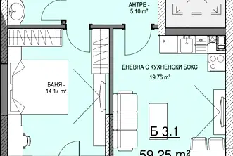 Двустаен апартамент в София, Малинова долина