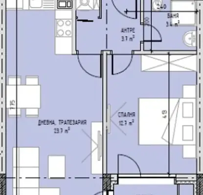 Photo 2 — 2-bedroom apartment in Sofiya, Malinova Dolina