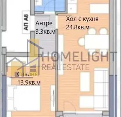 Снимка 4 — Двустаен апартамент в София, Малинова долина