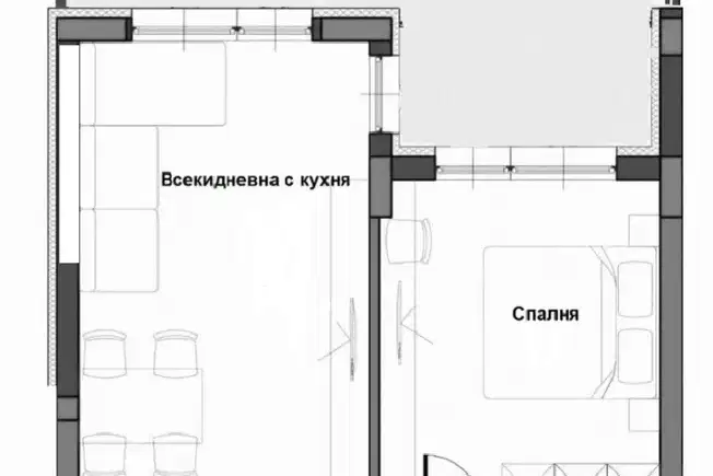 Двустаен апартамент в София, Малинова долина