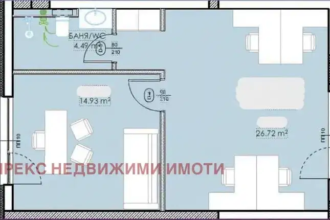 Двустаен апартамент в Пловдив, Младежки Хълм