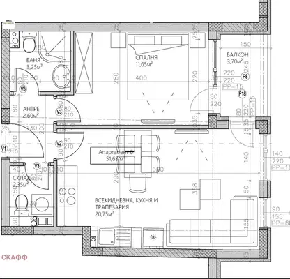 Photo 3 — 2-bedroom apartment in Plovdiv, Mladejki Hylm