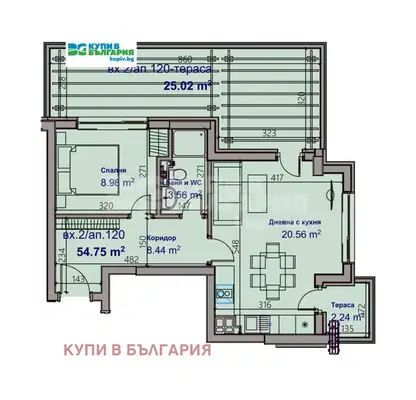 Снимка 3 — Двустаен апартамент във Варна, Младост 1