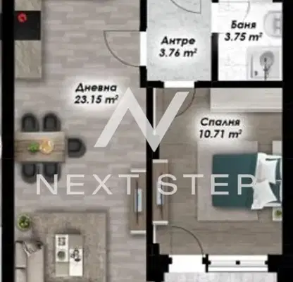 Photo 3 — 2-bedroom apartment in Plovdiv, Ostromila