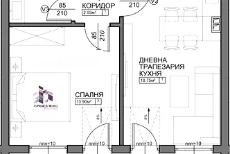Двустаен апартамент в Пловдив, Остромила