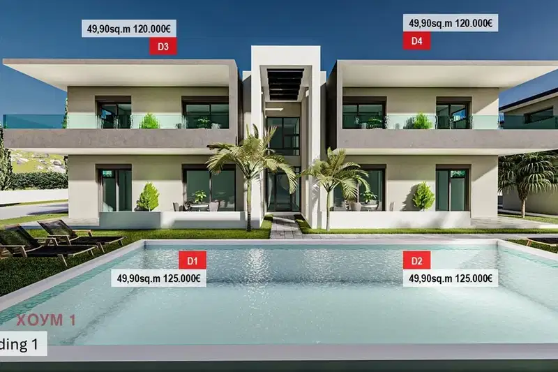 2-bedroom apartment in Тасос