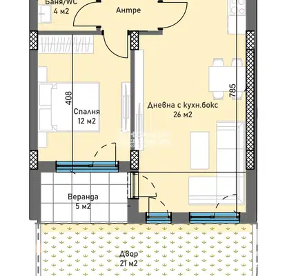 Photo 2 — 2-bedroom apartment in Plovdiv, Trakiya