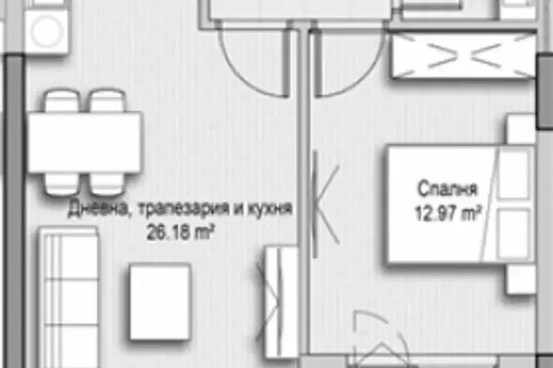 2-bedroom apartment in Sofiya, Vitosha