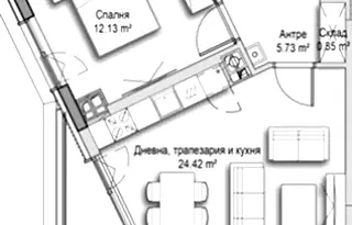 Двустаен апартамент в София, Витоша