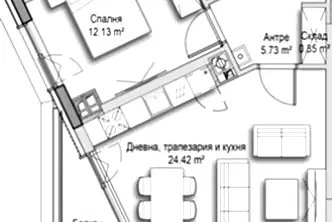 Двустаен апартамент в София, Витоша