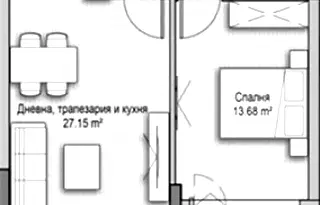 Двустаен апартамент с тераса в кв. Витоша, София