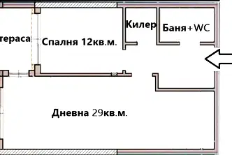 Двустаен апартамент във Варна, Възраждане 1