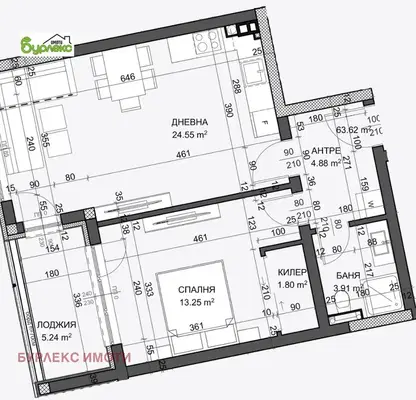 Снимка 2 — Двустаен апартамент във Варна, Възраждане 1