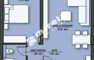 Двустаен апартамент в София, Зона Б-5