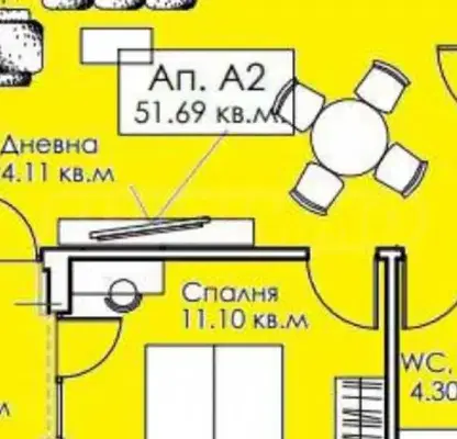 Снимка 2 — Двустаен апартамент в Бургас, Созопол