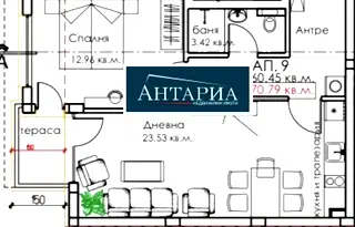 Двустаен апартамент в Бургас, Созопол