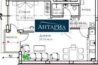 Двустаен апартамент в Бургас, Созопол
