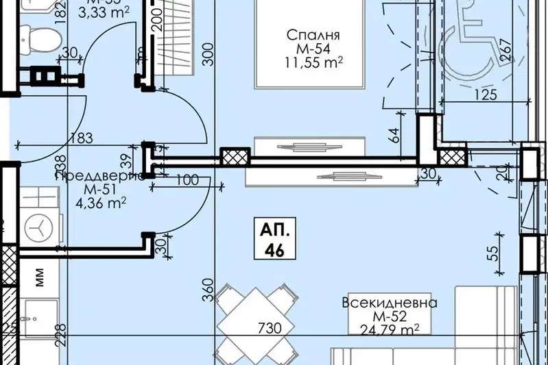 2-bedroom apartment in Oblast Plovdiv, Асенов