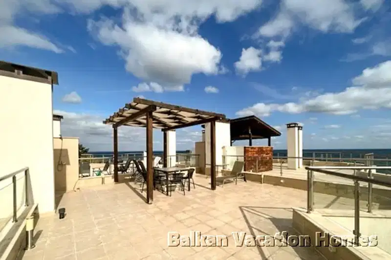 Two-room apartment with large terrace in Byala, Varna region