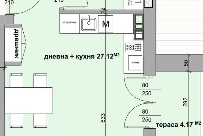 Едностаен апартамент в Студентско че