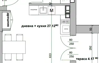 Едностаен апартамент в Студентско че